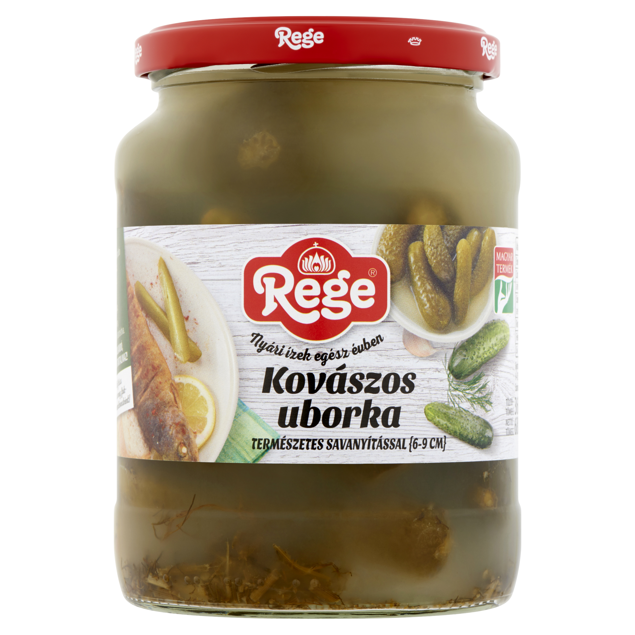 REGE Kovászos uborka 6-9cm természetes savanyítással 720 ml